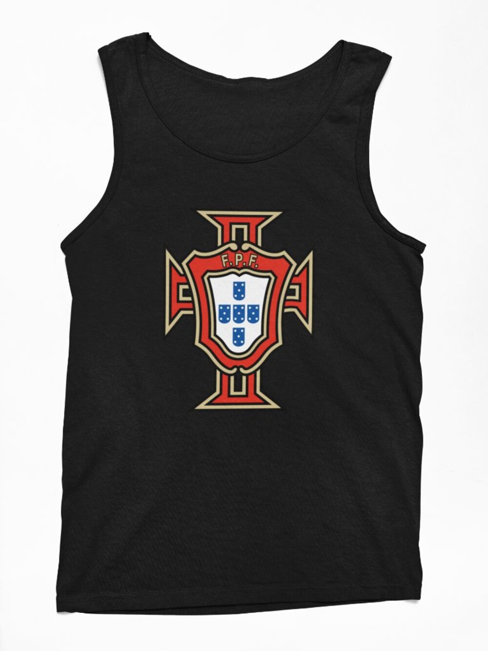 NEW Portugal Soccer Logo Tank Top BLACK